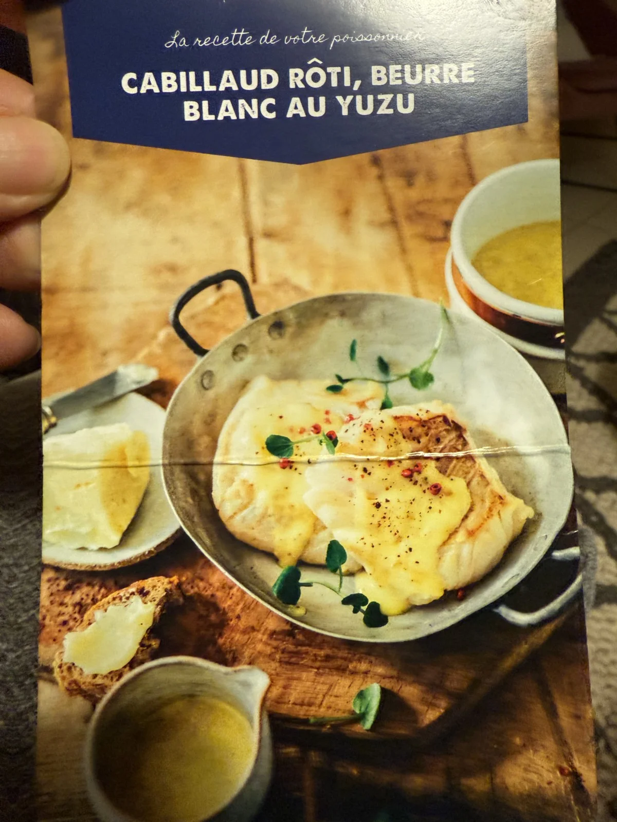 Cabillaud rôti au beurre de Yuzu