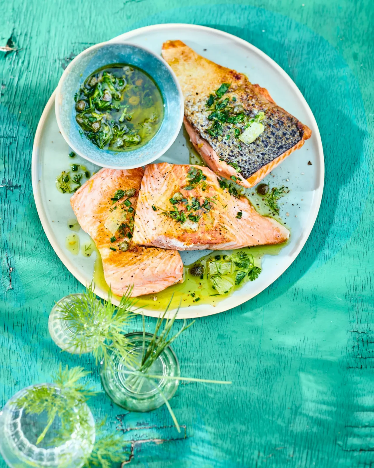 Saumon Aux Herbes, Citron Et Câpres