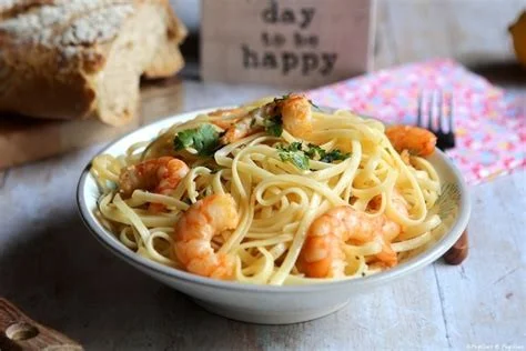 Linguines aux crevettes