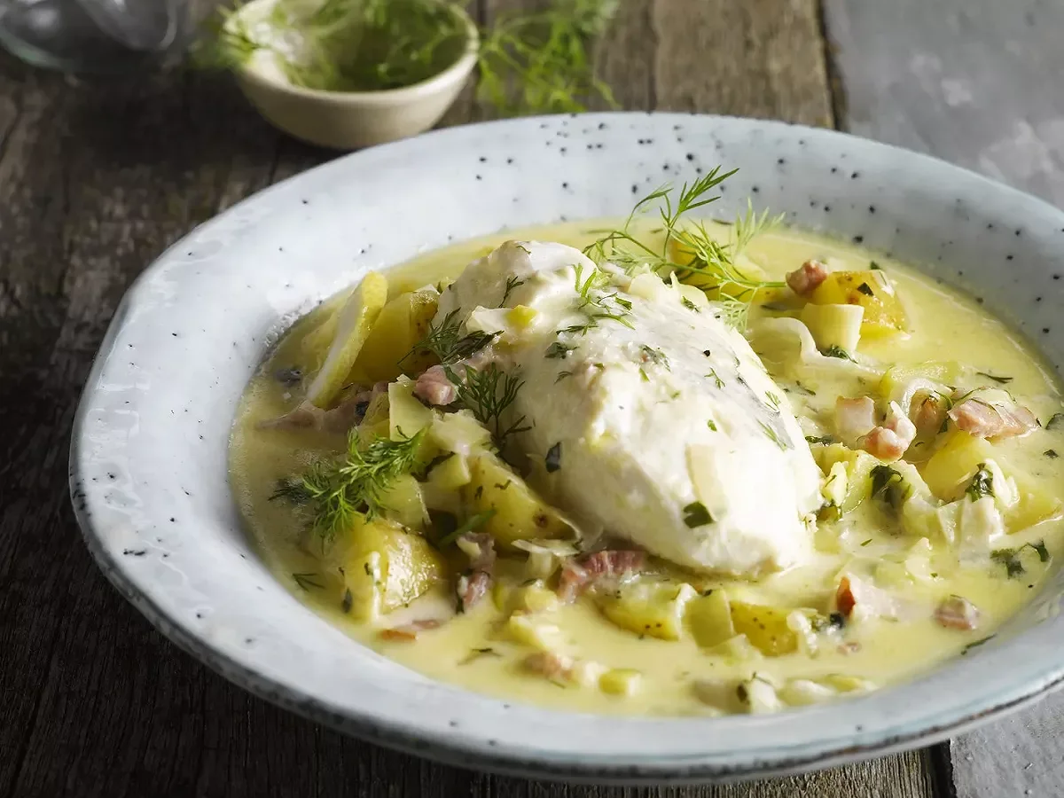 Cabillaud Aux Lardons Et Pommes De Terre