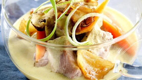 Blanquette de veau curry et citron vert