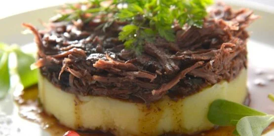 Parmentier de joues de boeuf