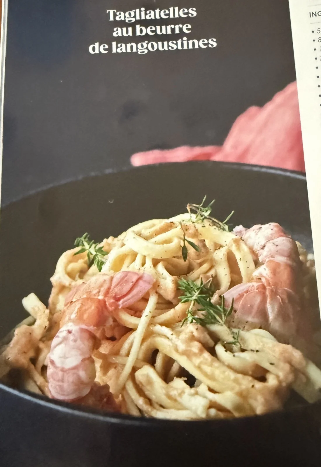 Tagliatelles Au Beurre De Langoustines