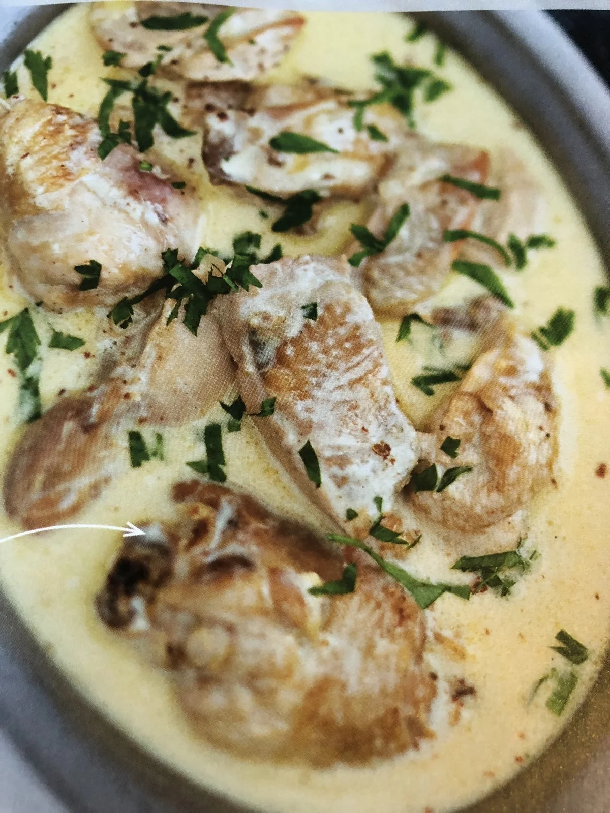 Fricassée De Chapon Au Vin Jaune