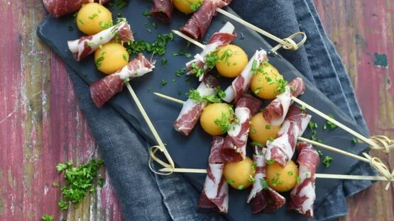Brochette De Melon Et Coppa
