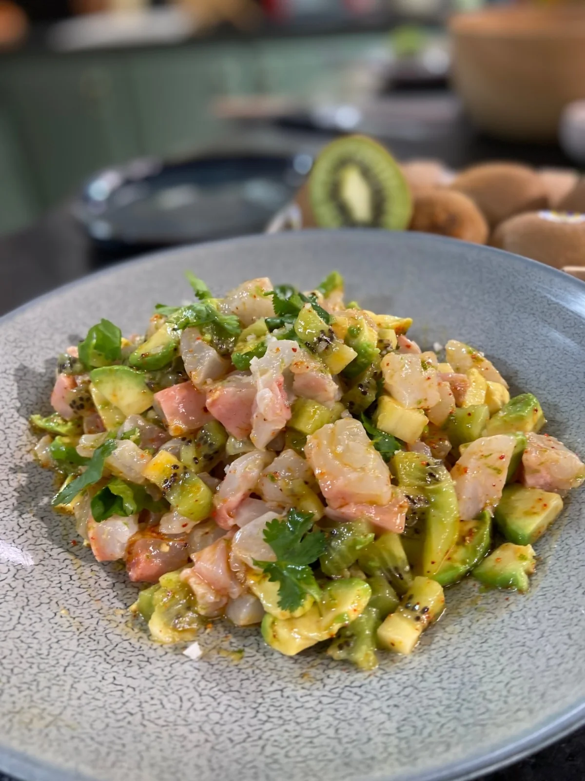 Tartare de daurade kiwi et avocat