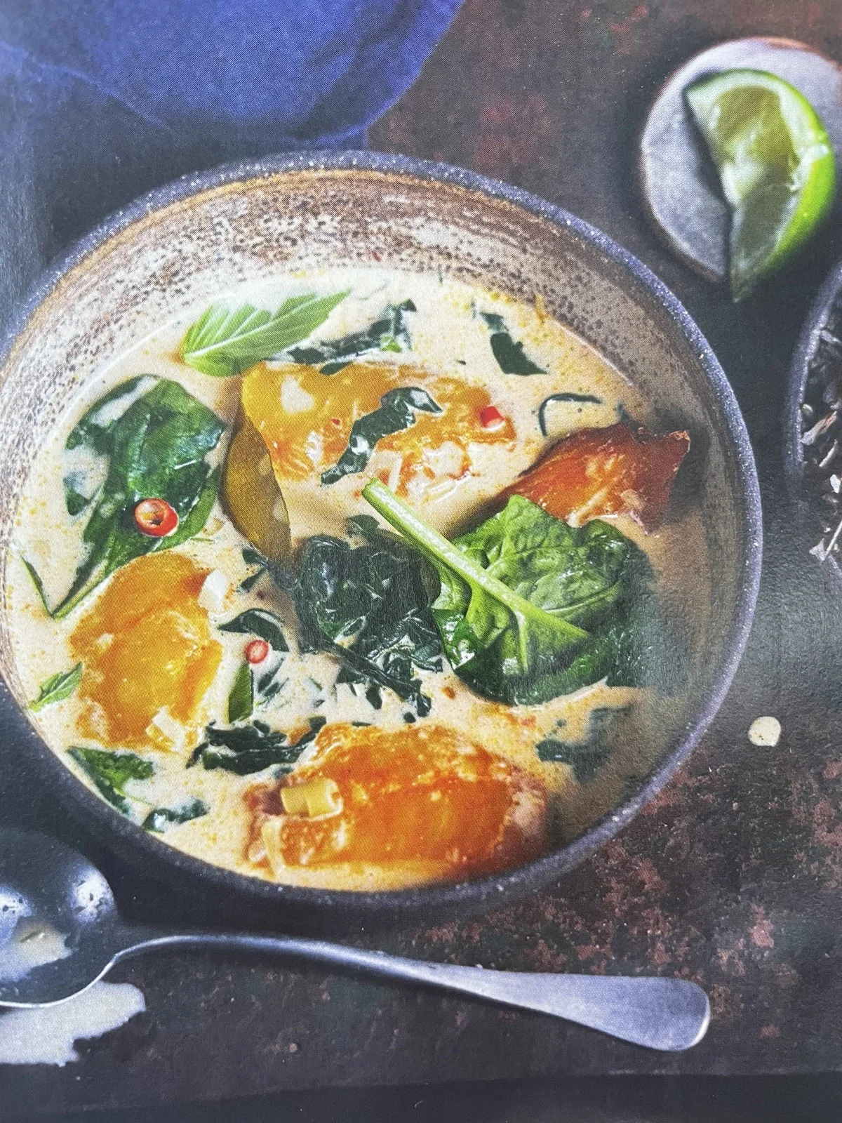 Curry De Haddock Aux Épinards Et Riz Sauvage