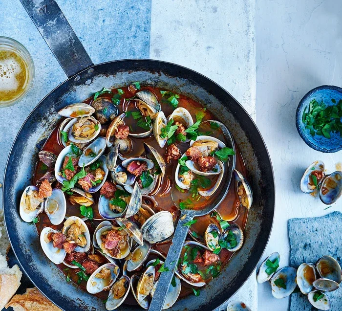 Palourdes au chorizo
