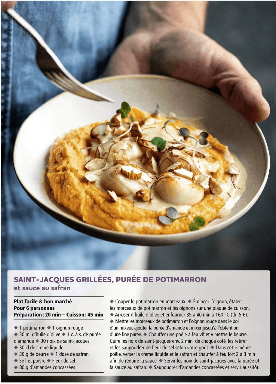 Saint jacques ( 3 recettes)