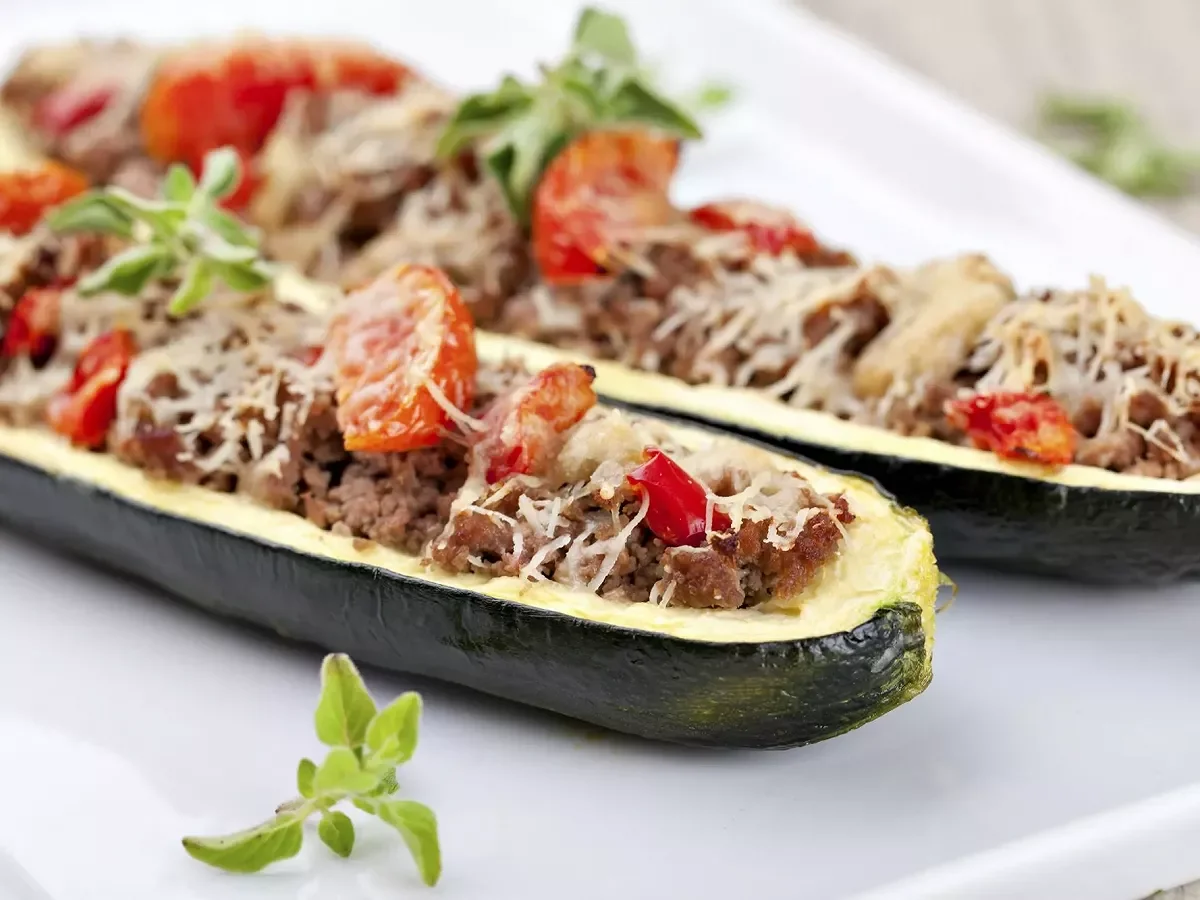 Cougettes farcies au boeuf
