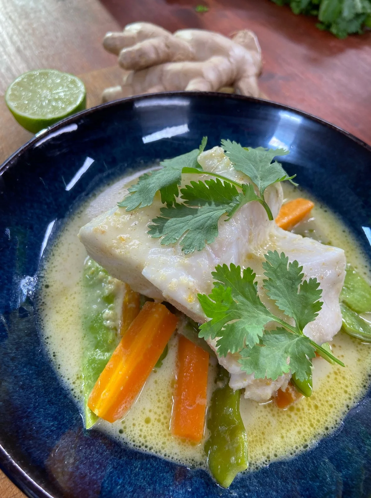 Curry De Cabillaud Au Lait De Coco