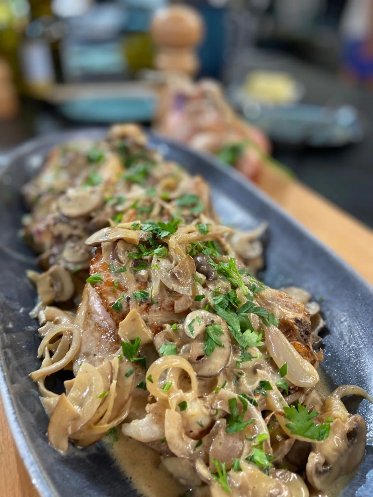 Côtes de veau aux champignons