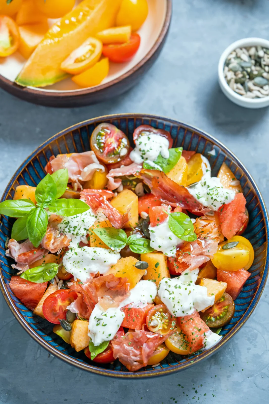 Salade fraîche Buratta Melon