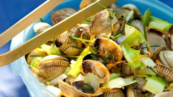 Salade aux coques